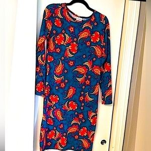 NWOT LulaRoe “Debbie” Long Sleeve Dress No Flaws Size M